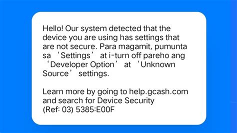 Our system detected that the device you are using is not secure .
